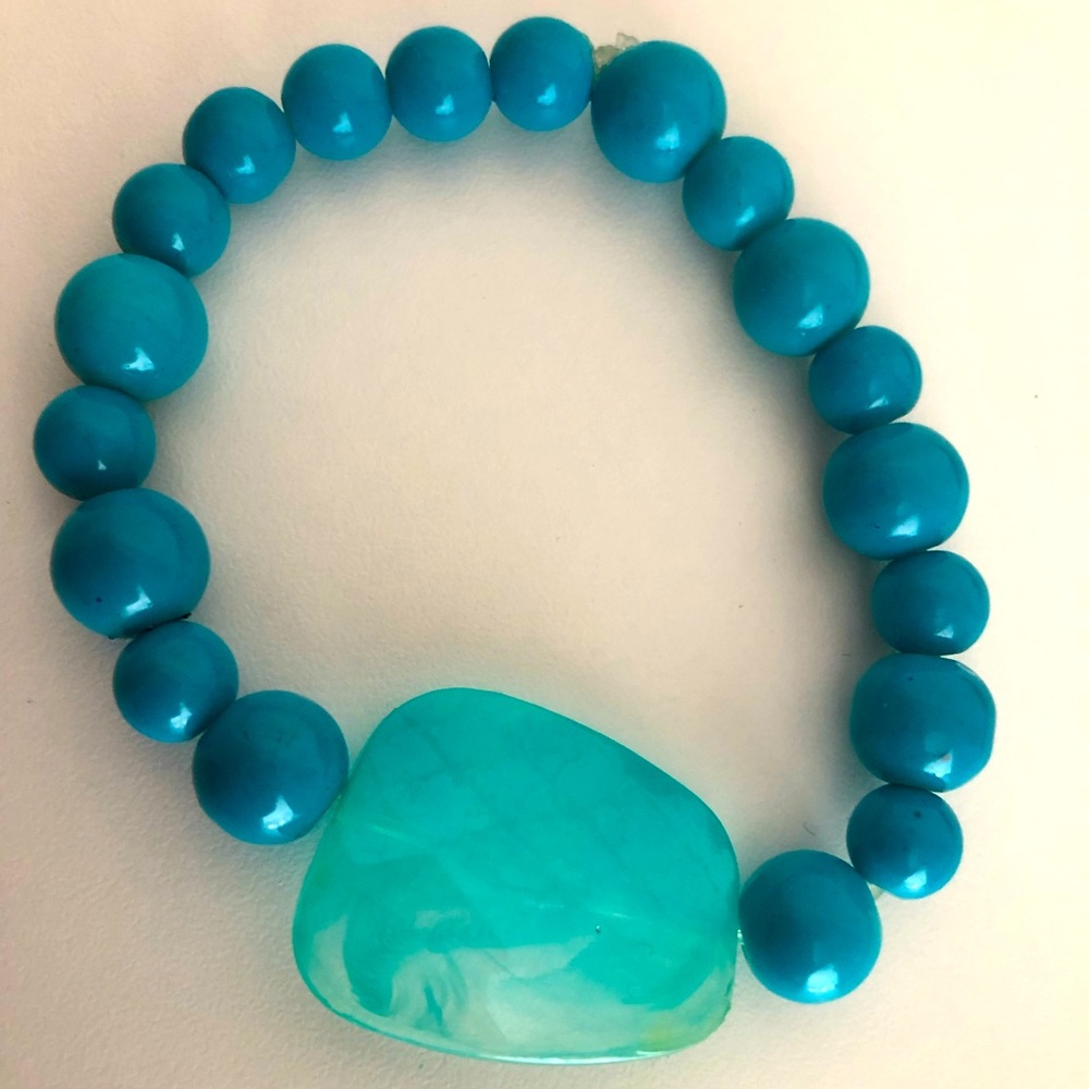 NEW Handcrafted Bracelet Teal Turquoise